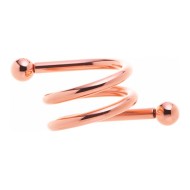 Argola Espiral Para Guardanapos Em Aço Rose Gold Wolff 